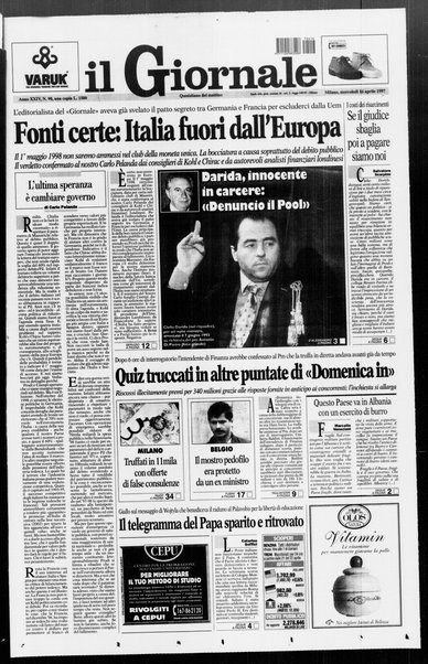 Il giornale : quotidiano del mattino